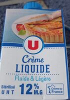 Crème liquide fluide  légère
