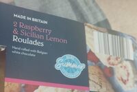 Raspberry Sicilian lemon roulades