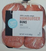 100 % Whole Wheat Hamburger Buns