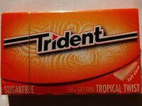 Trident soft gum tropical sugar free