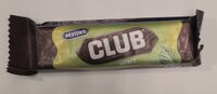 Mint flavoured cream filled biscuit bar with a chocolate flavour coating