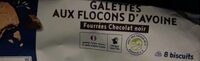 Galettes flocons d’avoine