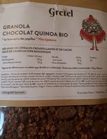 Granola chocolat quinoa bio