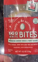 Egg white turkey bacon and cheddar bite