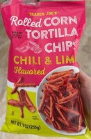 Rolled Corn Tortilla Chips chili & lime flavored
