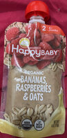 Organic Bananas, Raspberries & Oats