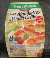 Fine aiguettes de poulet grillé