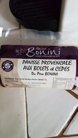 Panisse provençale aux volets et cepes