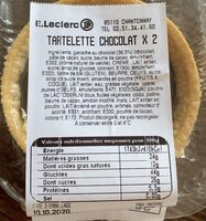 Tartelette chocolat X2