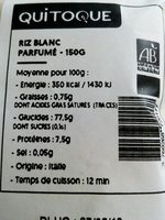 Riz blanc parfumé