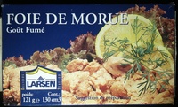 Foie de morue, goût fumé
