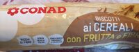Biscotti ai cereali con frutta e fibre