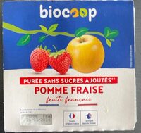 Purée sans sucres ajoutés pomme fraise