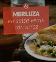 Merluza en salsa verde con arroz