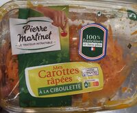 Mes carottes râpées  a la ciboulette