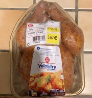 Poulet cuit fume