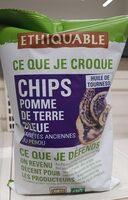 Chips pomme de terre bleue