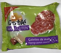 Galette de mais nappage saveur caramel