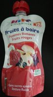 Fruits à boire pomme banane fruits rouges