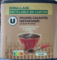 Poudre cacaotée instantanée