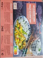 Kip in groene curry met basmatirijst