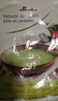 Velouté aux petits pois et lardons