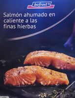 Salmón ahumado en caliente a las finas hierbas