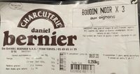 Boudin noir aux oignons x3