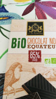 Chocolat noir bio équateur 85%