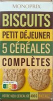 Biscuits 5 cereales completes
