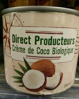Crème de coco biologique