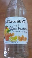 Sirop de citron mandarine