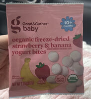 Organic Freeze-Dried Strawberry & Banana Yogurt Bites