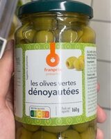 Les olives vertes dénoyautées