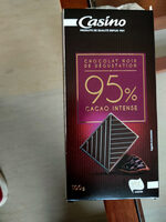 Chocolat noir dégustation 95% de cacao