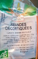 Amandes décortiquées