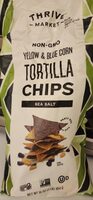 Yellow and Blue Corn Tortilla Chips