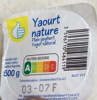 Yaourt nature