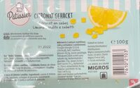 Citronat en cubes