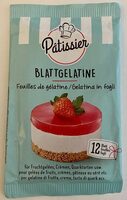Blattgelatine feuilles de gélatine (12 Blatt)