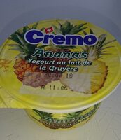Yogourt au lait de gruyère et Ananas