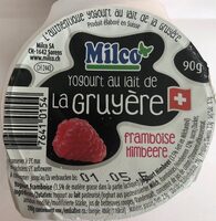 Yogourt au lait de la Gruyère Framboise