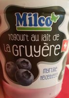 Yogourt au lait de la Gruyère Myrtille