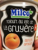 Yaourt abricot au lait de gruyère