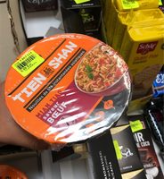Nouilles de ble instantanees asiatiques saveur boeuf