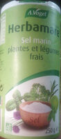 Sel marin plantes et légumes frais