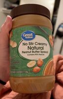 Creamy Natural Peanut Butter Spread