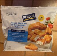 Panko breaded chicken breast nuggets