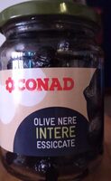 Olive nere intere essiccate