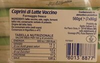 Caprini di latte vaccino